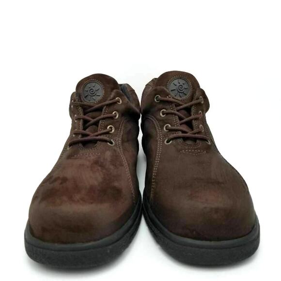 Clarks Springers Oxford Suede Leather Lace Up Shoes Brown Round Toe Size 8 - Picture 10 of 12